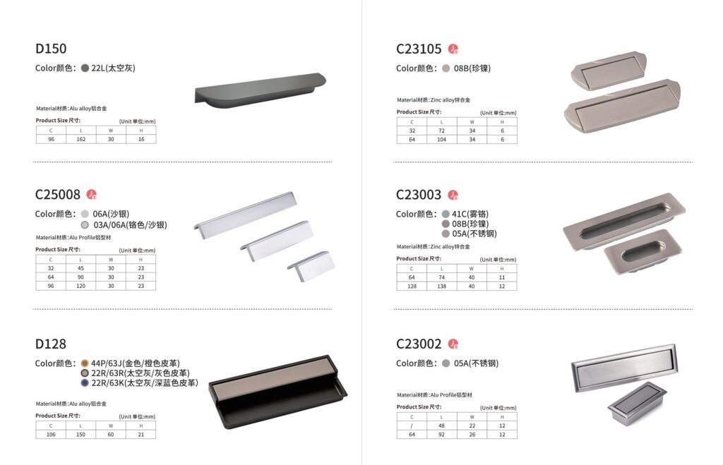 cabinet hardware handles (100)